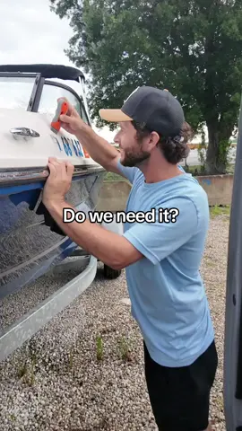nah definitely not needed 😂 #boat #letters #comedy #couple #fun #lake 