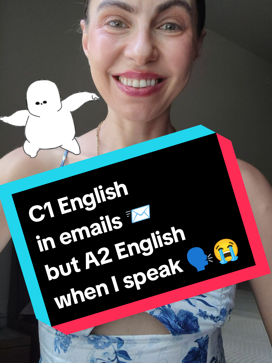 C1 English in emails but A2 conversation 😭🗣️😵‍💫#popenglishwithjulia #speakingpartner #englishlesson #grammar #workinusa 