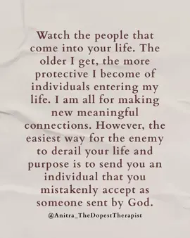 This is for those individuals who have been praying for God-sent friends. To discern if new friends are sent by God, evaluate the impact they have on your spiritual life. While they may be loving, fun, and the nicest person, consider whether they bring out your best in a godly way or lead you away from your connection with God. #SoulWork #MentalHealth #therapy #Christian #relationships #marriage #couplestherapy #thedopesttherapist #emotionalconnection #loveadvice #emotionalintelligence #boundaries #friendships #datingtips #mentalstrength #emotionalintelligence #therapyworks #therapyandchill #manageyouremotions #habits #healthyhabits #journalingtherapy #faithandmentalhealth #christiancreative #selfcarejourney   