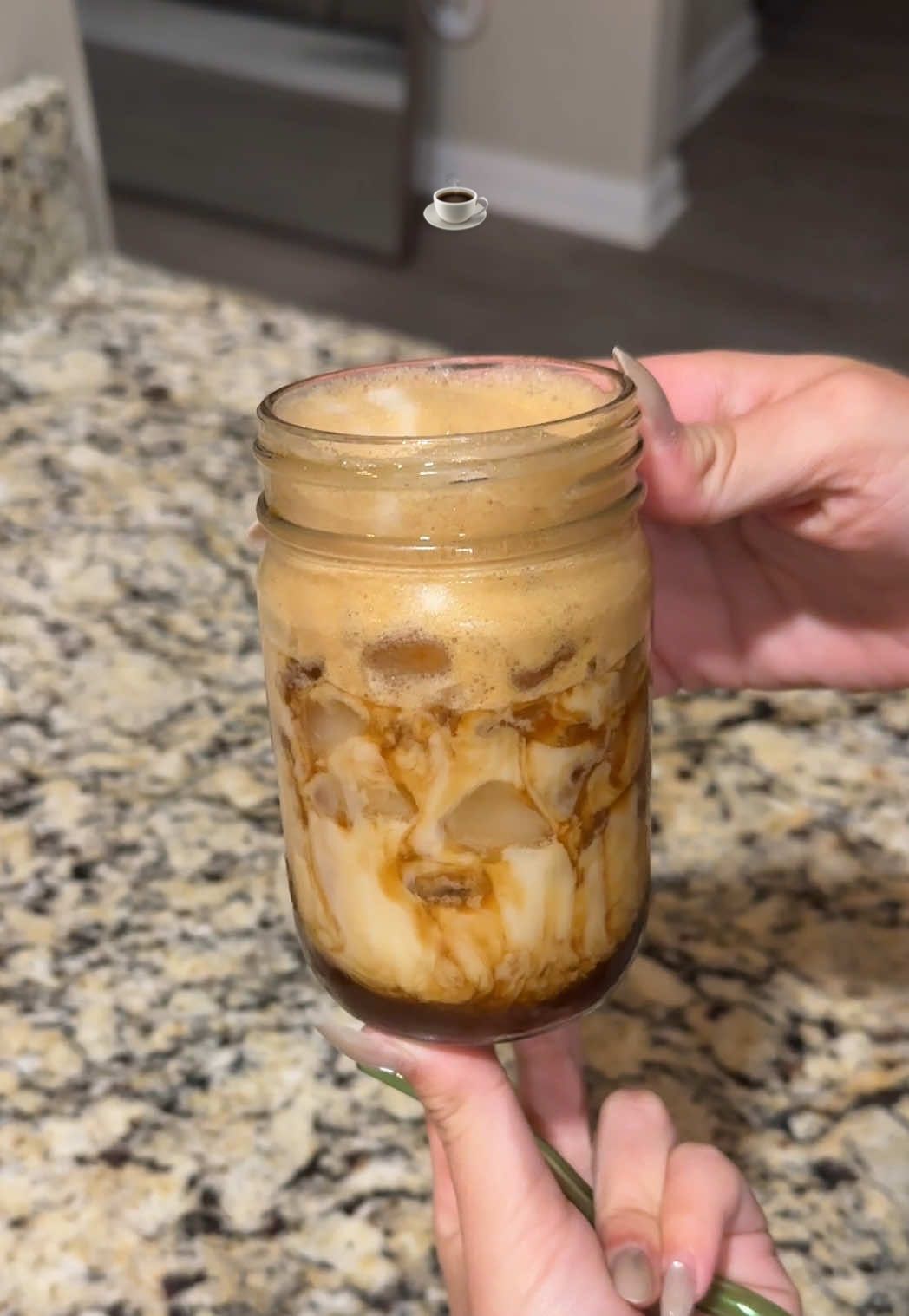 If you haven’t tried pistachio coffee, you’re missing out 😭 #icedcoffee #coffeeathome #homecafe #nescafe @Nescafe USA  