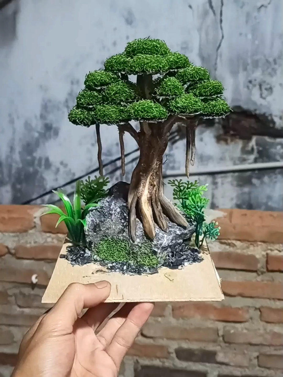Miniscape P15 L15 T20 bergaya bonsai 🌳 #DIY #aquarium #aquascape #aquariumfish #hobby #bonsaitree #foryou #foryoupage 
