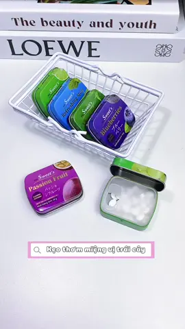 Kẹo ngậm trái cây thơm miệng không đường nè #keongamtraicay #keongamthommieng#kẹo 