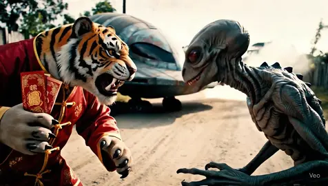 🛸 BATALHA HISTÓRICA: Alien VS Tigrinho  na estrada! #ufoキャッチャー #aovivo #alien #veo3 #tigrinho