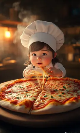 Super Cute Girl Baking Pizza #pizzalover #cutegirl #pizzabaking #aifoodtiktok