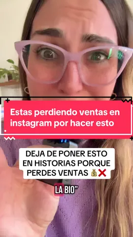 Estás perdiendo ventas en Instagram por esto #emprendedores #emprendedor #marketingdigital #instagram 