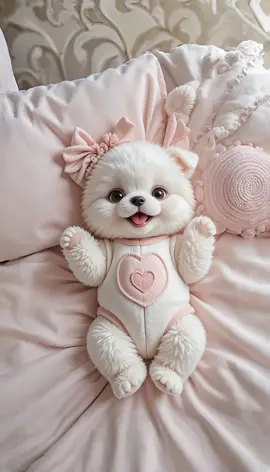 Just a lil baby cloud with paws. ☁️🐾🥹 #fluffypuppy #furbaby #puppydog 