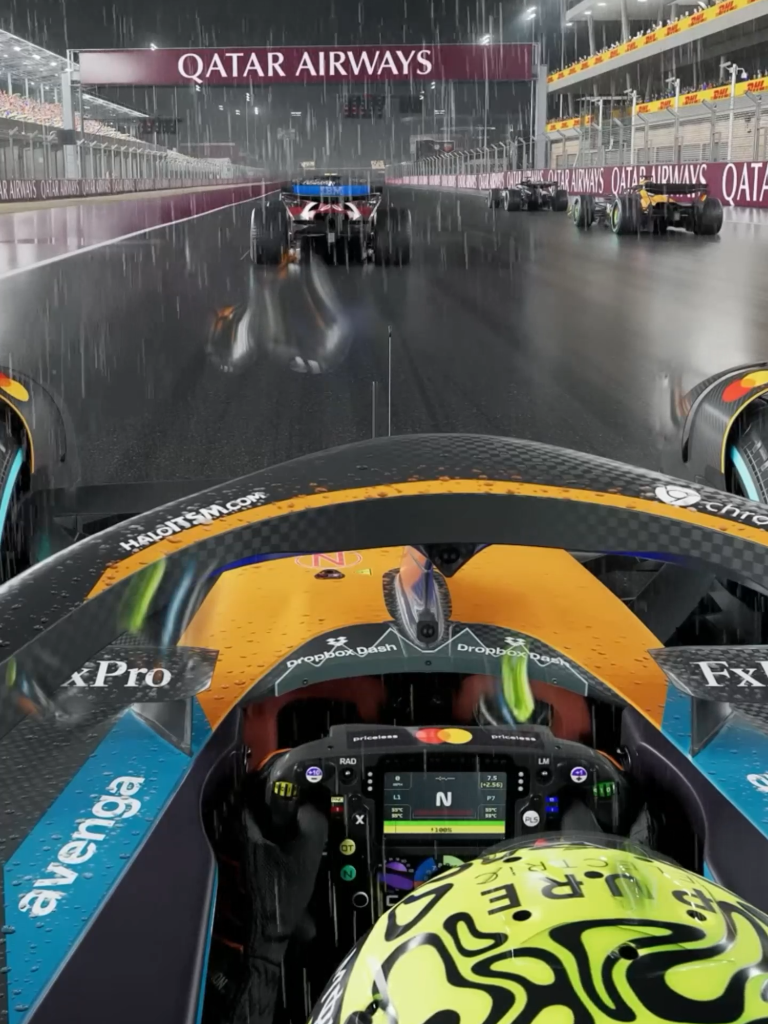 Raining Qatar - Formula 1 2025 #formula1 #race #car #carro #f1 #corrida #rebaixados