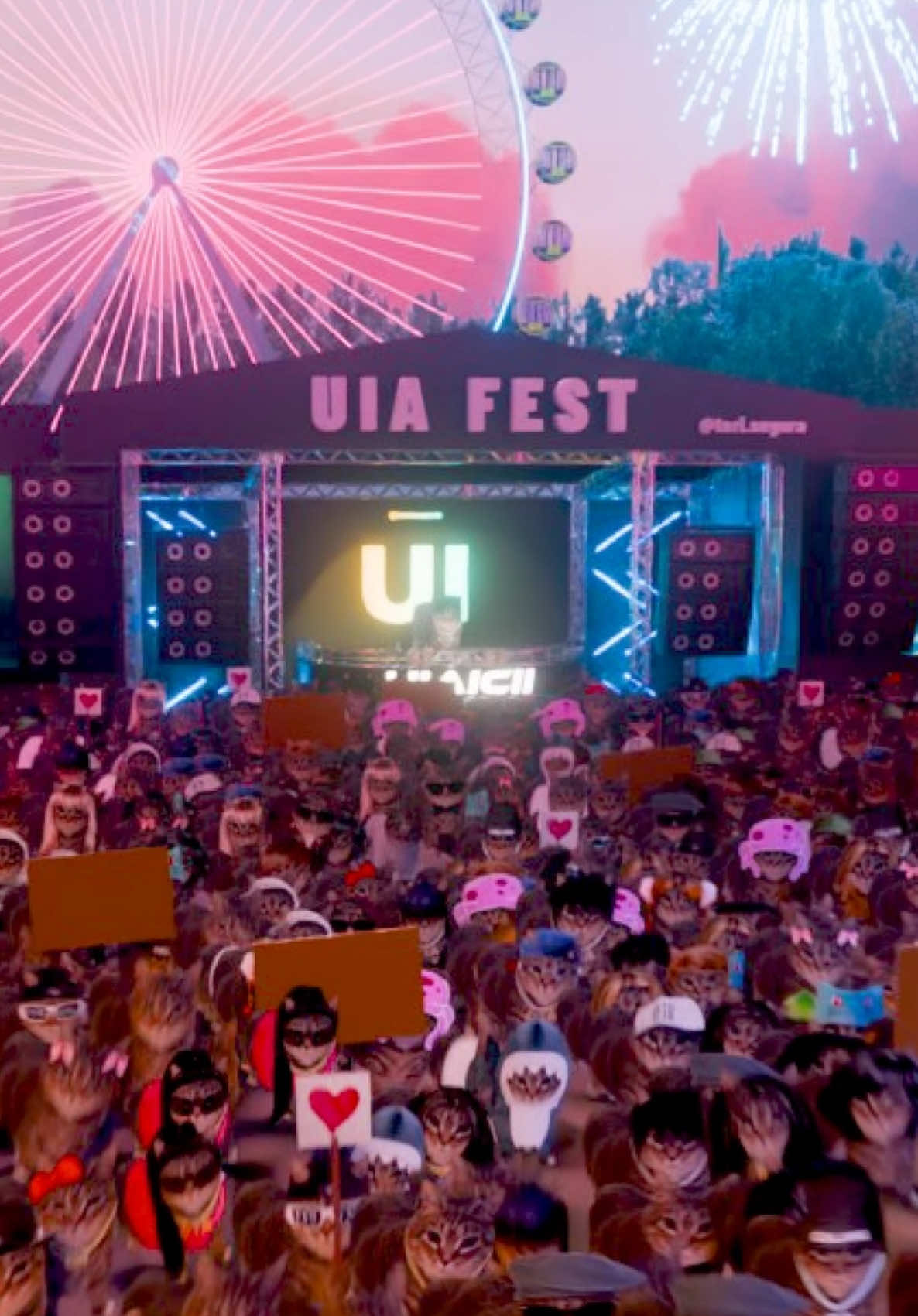 UIAICII Live at UIA Fest 😻 with over 13k UIA Fans in the crowd! 🙀 OIIA Cat x Levels by Avicii @oiiacat_ethel #cats #lyrics #avicii #fyp #foryou 