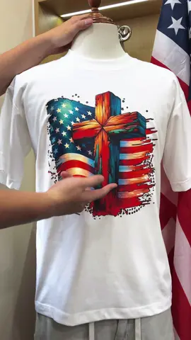 Patriotic USA Flag Graphic T-Shirt