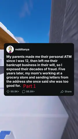 My parents made me their personal ATM since I was 12, then left me their bankrupt business in their will, so I exposed their decades of fraud. Five years later, my mom's working at a grocery store and sending letters from the address she once said she was too good for.