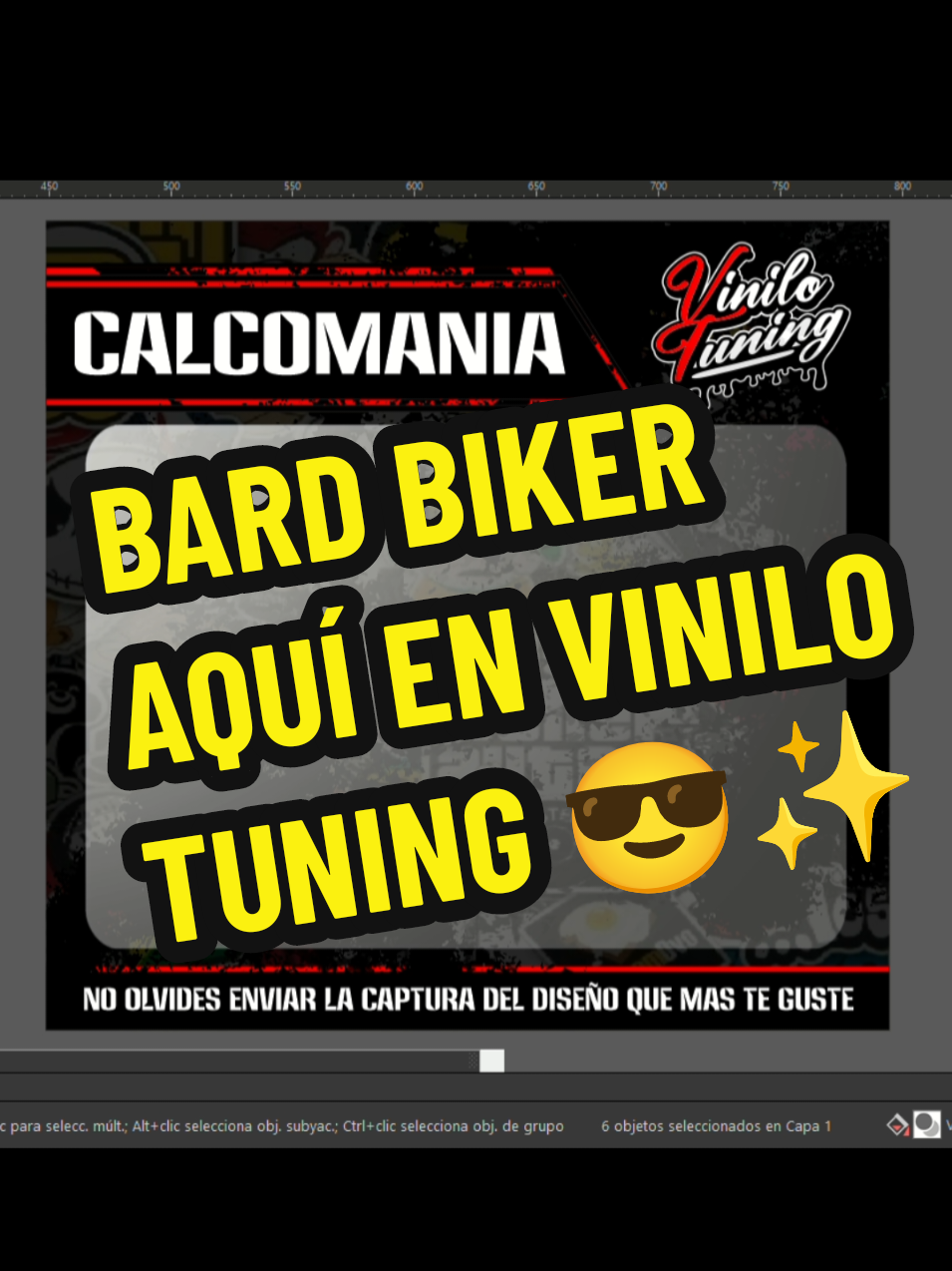 BARD BIKER 🔥😎 #calcomanias #vinil #biker #tuningcar 