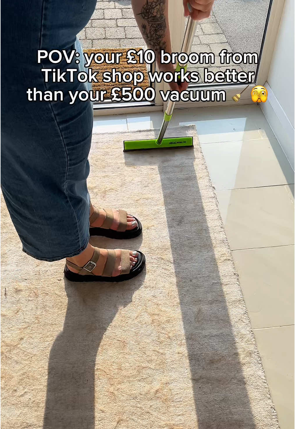 I can’t believe I wasted all this time with a vacuum 🤯 #CleanTok #fyp #tiktokmademebuyit #pethairremoval #satisfying #asmr 