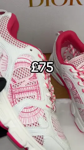 Our Pink CD Trainers😍💗 #pink #hotpink #trainers #shoes #Summer #summertime #summerlooks #summervibes #fyp #womens #womensshoes #womenstrainers #summerwardrobe #musthave #sunny #buynowpaylater #summershoes #diorrunners #designer #holiday #holidays #holidayvibes #shoecheck #fitcheck #shoecollection 