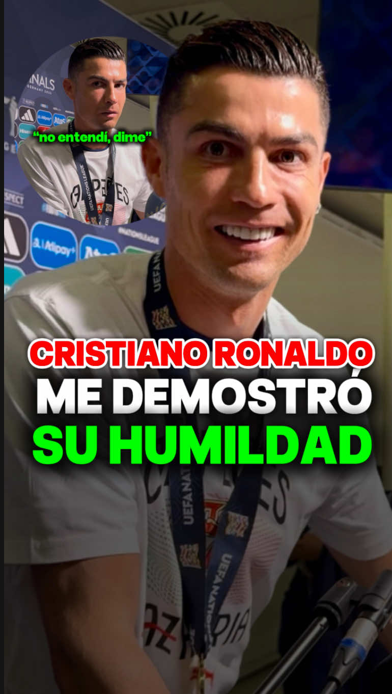 🎙️❤️CRISTIANO RONALDO me demostró SU HUMILDAD… #cristianoronaldo #cristiano #portugal #humildad #sueños #futbol #tiktokfootballacademy #gosalbezz04 