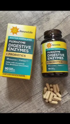 Renew Life FloraZyme Digestive Enzymes + Probiotics  Helps with occasional gas, bloating, & discomfort  Gut Wellness Pioneers for 30 Years  Doctor Formulated  Breaks down hard to digest foods Multi strain benefits  Plant source enzymes and probiotics for digestive health  #probiotics #vegan #supplements #digestivehealth #enzymes #renewlife #guthealth 
