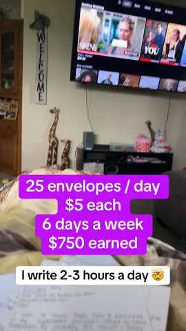I have 4 different ways that I make money from home with my five kids!  I’ve tried SO MANY different side hustles and found a few that I LOVE.  1. Digital products  2. AI image creation  3. Affiliate marketing  4. Envelope writing  These are all beginner friendly, can be done part time or full time and can help you make 💰 from home even with kids!  Comment “write” and I’ll send you more details on how you can do this too!  #MomsofTikTok #remotework #makemoneyonlineathome #waystomakemoneyfromhome #envelopewriting 