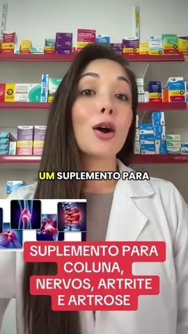 Suplemento para dor na coluna, articulação, artrite ou artrose.  #coluna #artrite #artrose 