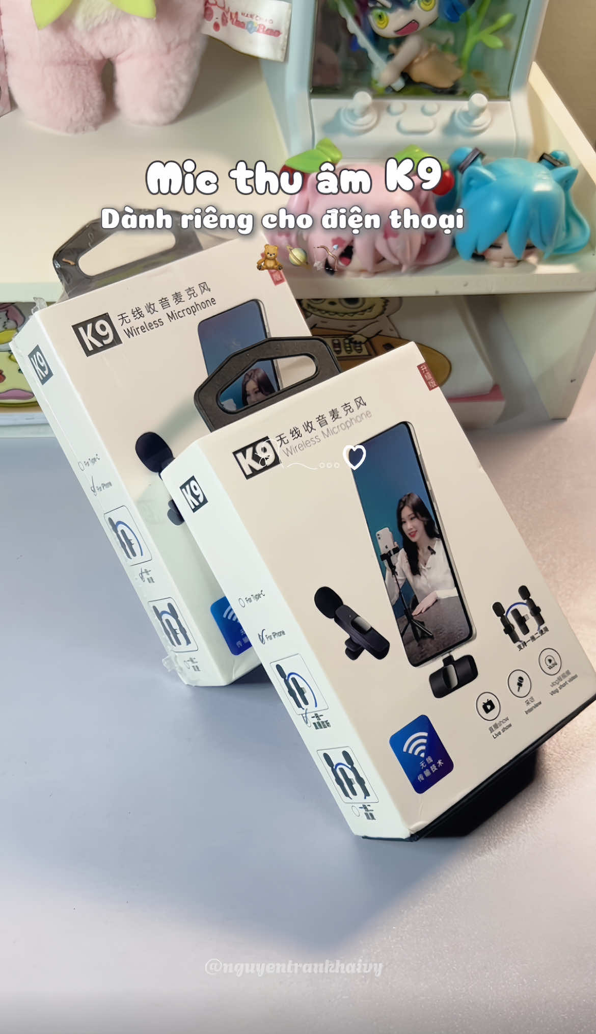 Mic thu âm không dây K9 – giá rẻ, dễ xài, hợp với mấy bạn quay TikTok, vlog đơn giản bằng iPhone. Cắm là dùng luôn, khỏi cài app! #MicK9 #MicThuAm #MicGiaRe #Review #MicKhongDay #MicChoiPhone #unboxing 