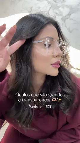 Óculos que são grandes e transparentes… 🫶🏻 #oculos #miopia #fy