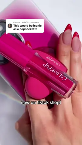 Replying to @Rafa♡ We’ve been dreaming of this collab, and it’s finally here! 💗 Meet the exclusive ColourPopSockets Grip, made with our besties at @PopSockets! 💄✨ Why you need it: 💞 Fits both Fresh Kiss Glossy Balm & HydraPop Glossy Lip Stain 💖 Mag-safe compatible for any phone 💗 Heart-shaped (because obviously) 💕 3-in-1: lip holder, grip, stand