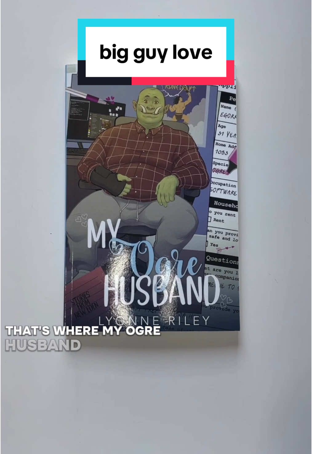 MY OGRE HUSBAND features a super sexy plus sized hero, a woman who’s crazy about him, and their steamy, spicy journey to happily ever after. Monster romance so cozy and sweet you could crack a tooth on it.  #monsterbooktok #monsterromance #spicybooktok #steamyromance #romancebooktok 