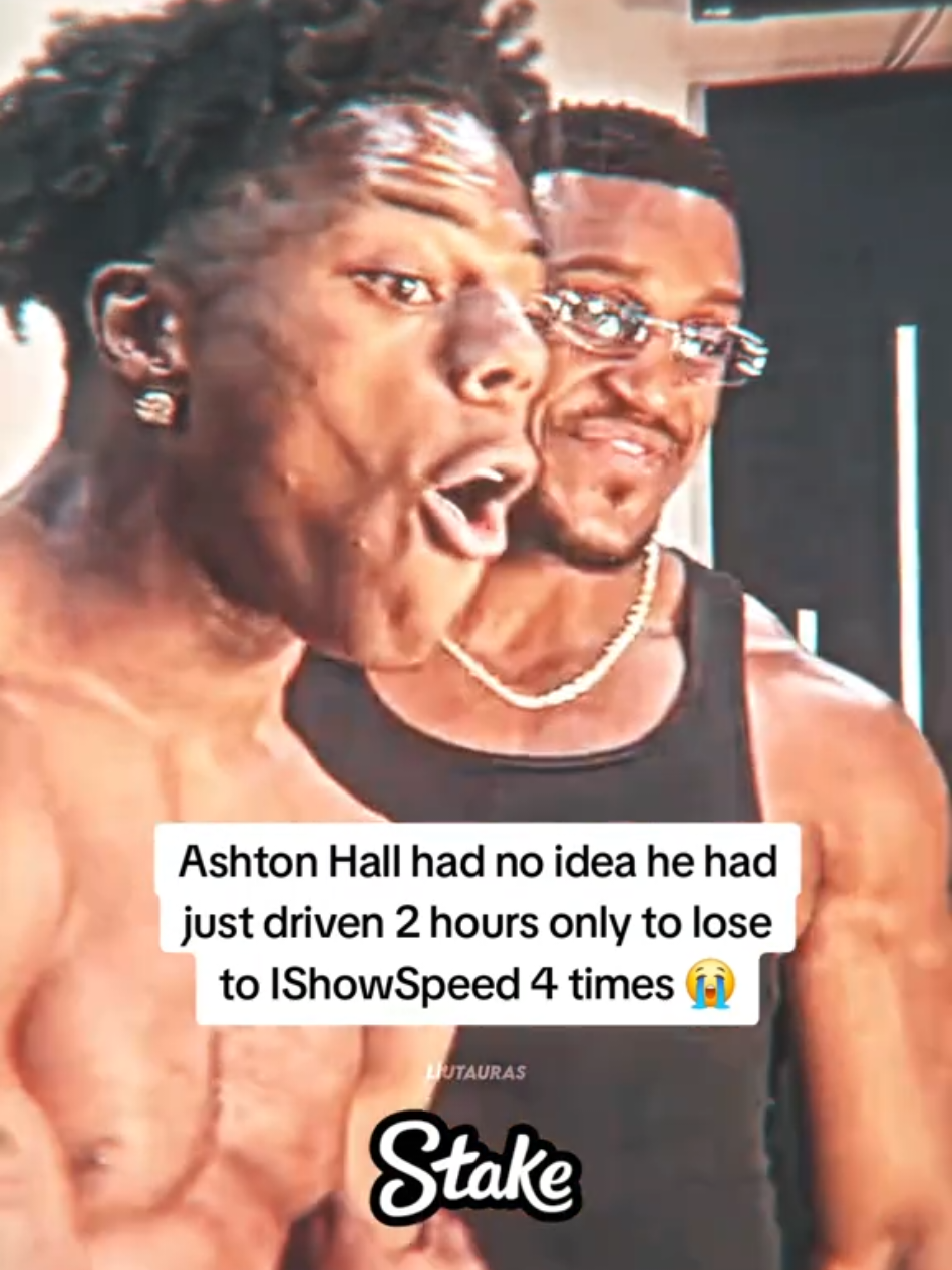 Ashton Hall had no idea he had just driven 2 hours only to lose to IShowSpeed 4 times 😭 #ishowspeed #ashtonhall #fyp 