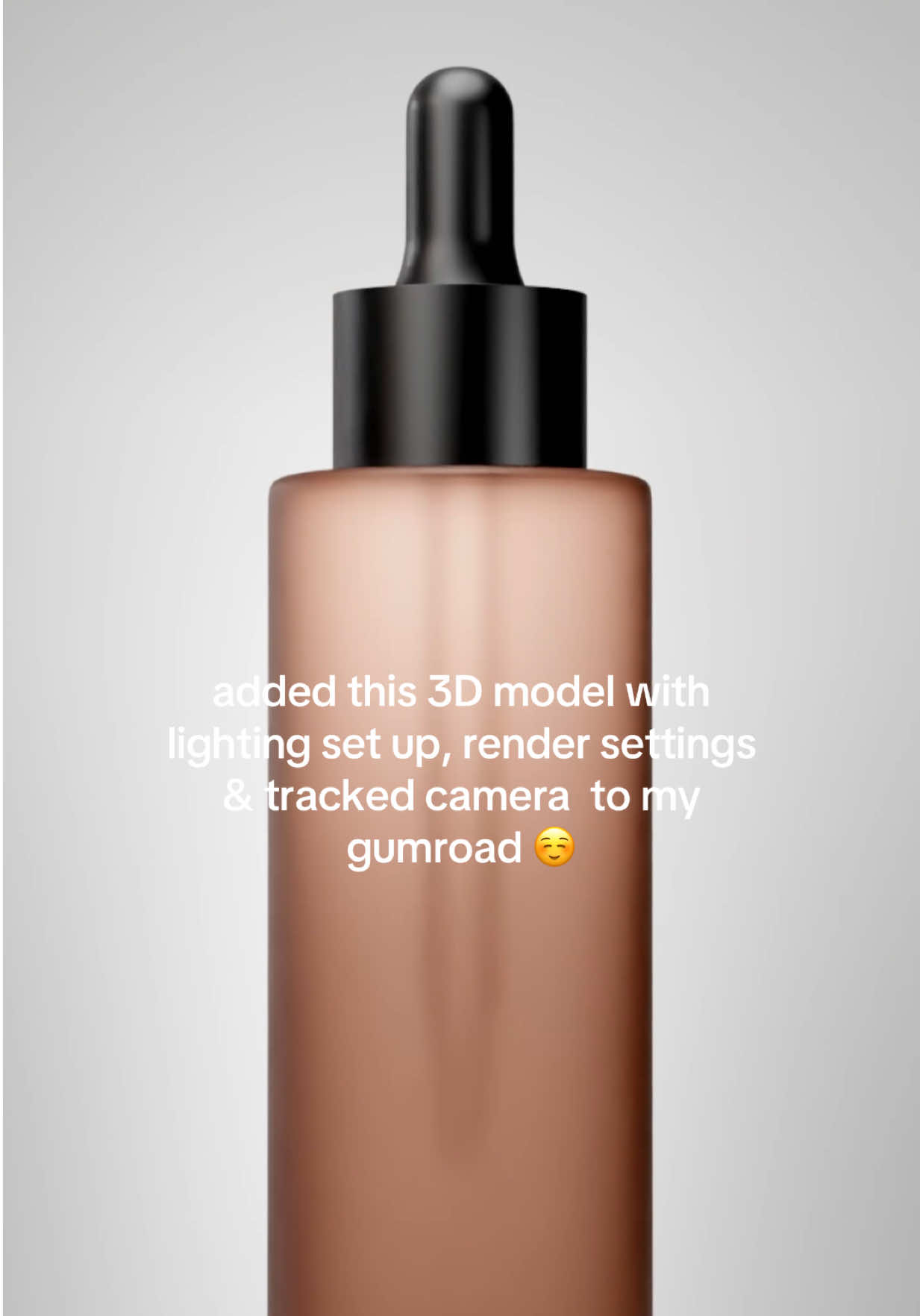 All you gotta do is drop your model for clean renders 💫 #blender #3dmodeling #beauty #lightingsetup #render 