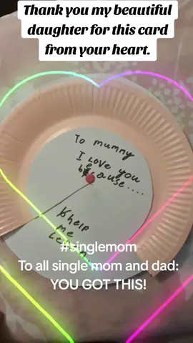 My daughter gave me a surprising card today. Most grateful 🙏. She always say, 