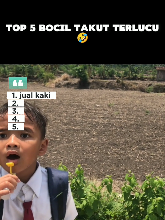 TOP 5 BOCIL KETAKUTAN TERLUCU 🤣  #lucu #ngakak #fyp 