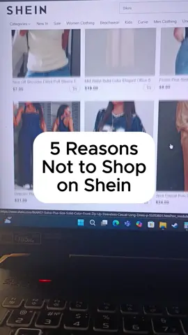 5 reasons not to shop on Shein #shein #sheinhaul #sheinoutfits #sheinbigsale 
