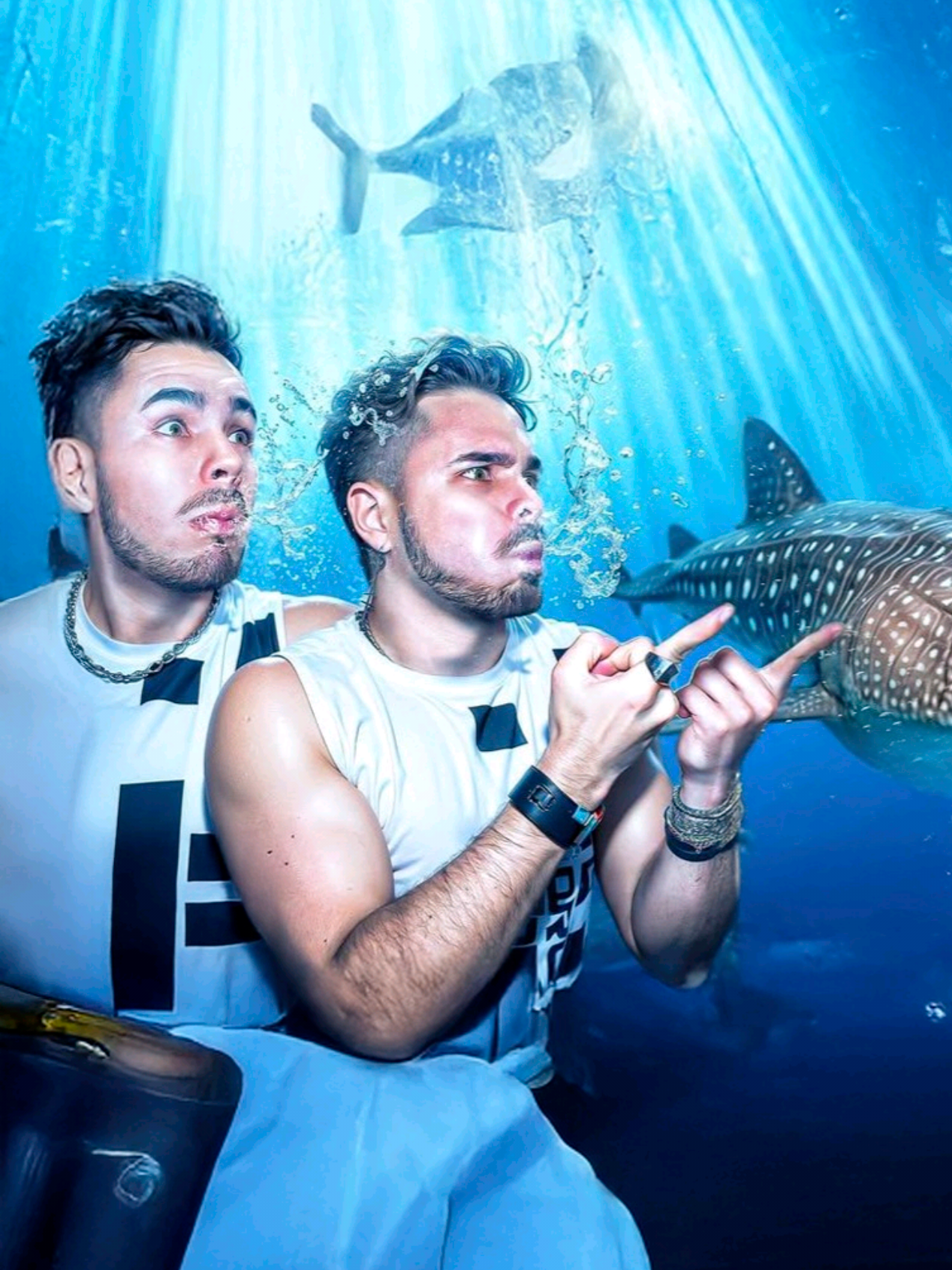 Nadamos con Tiburones GENTE 🦈😱 Si quieren ver la experiencia full vayan a ver el vídeo en YouTube 🚨 