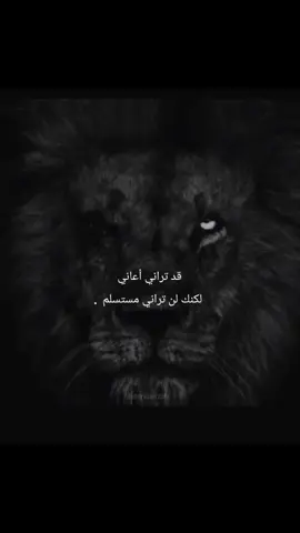 قد تراني أعاني لكنك لن تراني مستسلم.  #fyp 