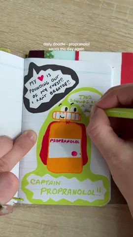 propranolol 😌🩷🩷🩷🩷 #stationerytok #doodleoftheday #hobonichi #journalwithme #pentelmattehop #gelpens 