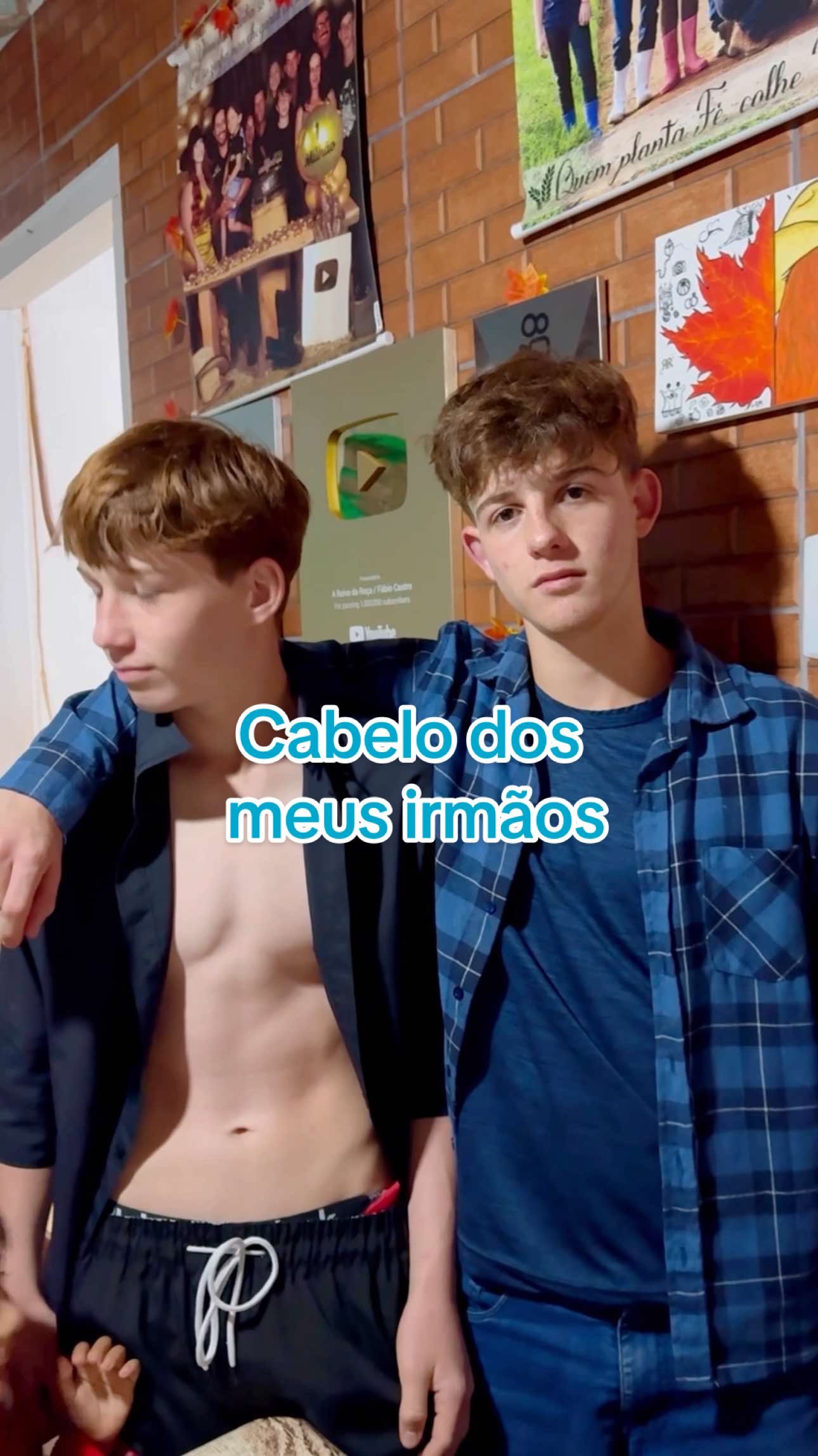 Qual corte de cabelo vocês acham que combina com meus irmãos Antônio Marcos e Vinícios? #irmãos #irmão #cabelo #familia #rotina #feliz @Marcos Vinicios @Antônio Marcos 