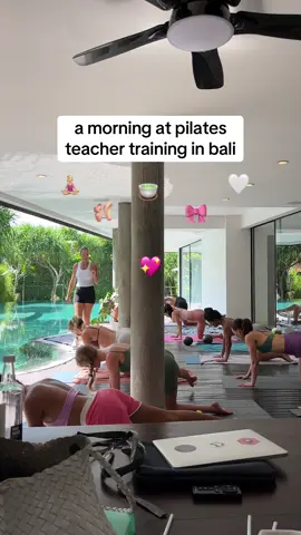 highly recommend getting certified in Bali #pilatesinstructor #pilatesteachertraining #pilatesgirls #pilateslovers #pilates #baliretreat 