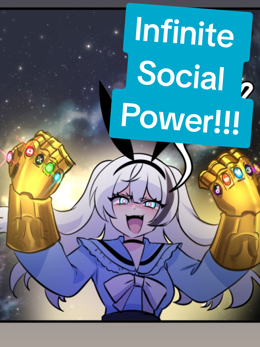 Infinite Social Power!!! #anime #funny #memes 