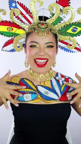✨LATINOAMÉRICA 3.0🌎 por tercera vez, el trend que explotó mis redes sociales, 11 maquillajes, semanas de trabajo pero sobre todo mucho amor y respeto para cada uno de nuestros países 🥰 con todo mi cariño para ti LATAM 🩵  gracias @GENTE DE ZONA y @Marc Anthony por crear este himno #latinoamerica #lagozaderachallenge #marcelaperaz 