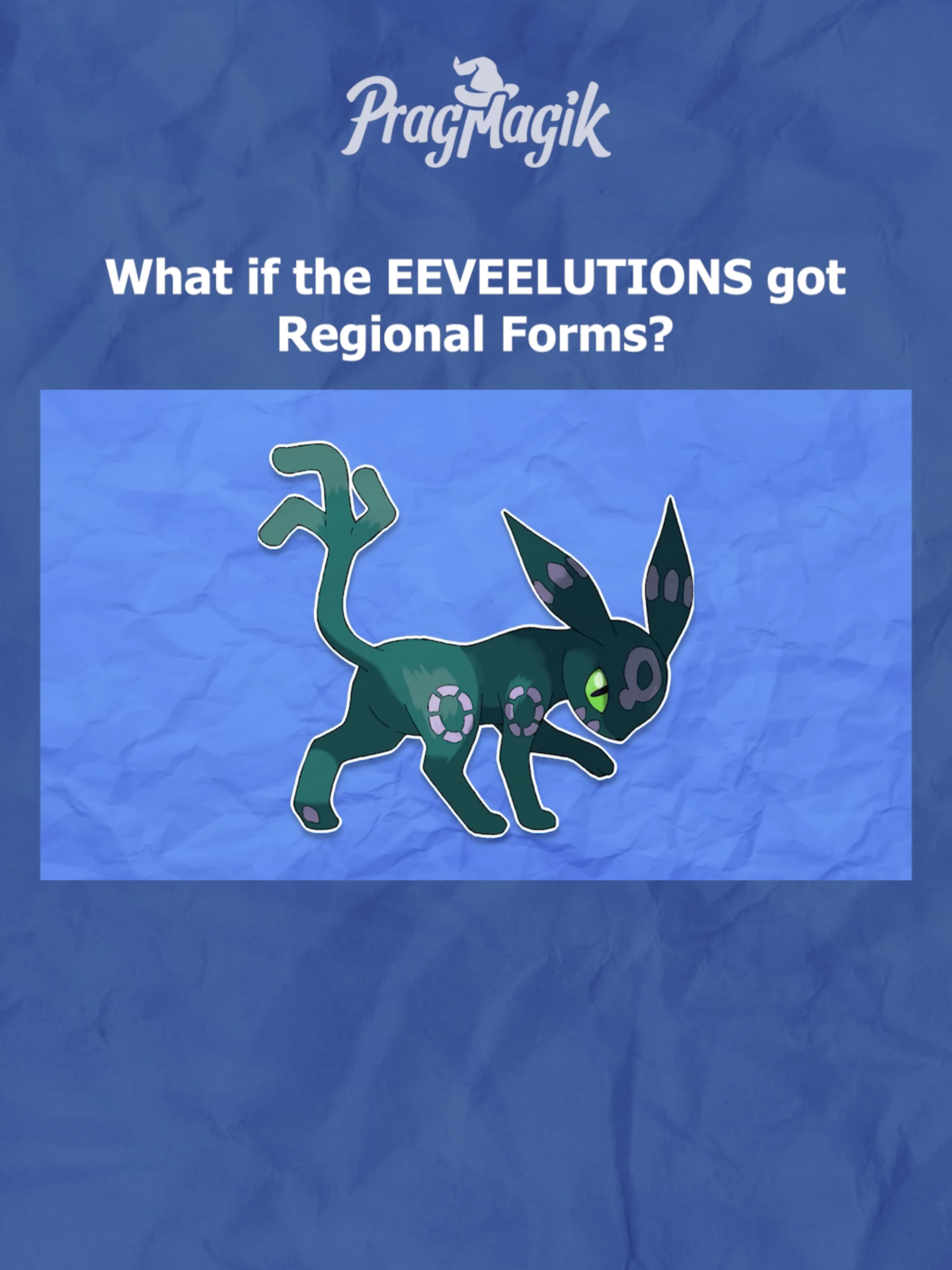 What if the EEVEELUTIONS got Regional Forms? #pokemon #fyp #gaming