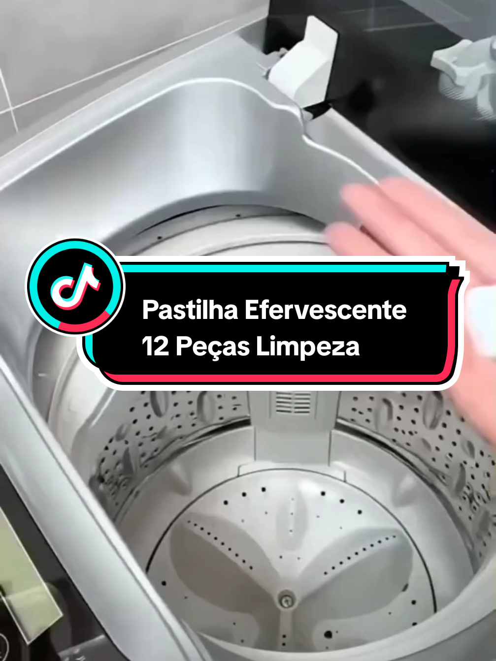 Limpeza Profunda Para Máquina De Lavar Pastilha Efervescente 12 Peças GARANTA A SUA AGORA #tiktokshopchegou #tiktokshop #achadinhos #shopnow #pastilha #limpeza 