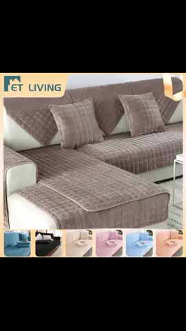 Flanel Sofa Cover Plush s Sofa Cushion Non slip fabric sofa cover set #sofacover #sofacoverset #flanel #coverset #sofacover #tiktokaffiliate #fyp 