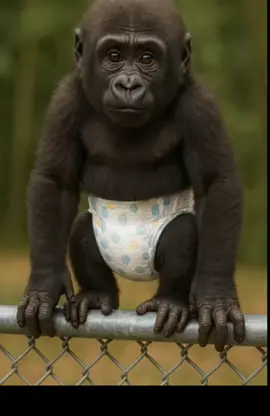 Gorilla Nangkring Sambil Joget Lucu  #fyp #joget #gorilla 