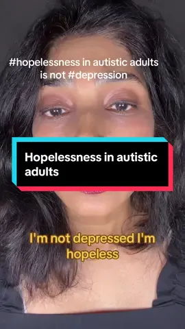#hopeless in #autistic adults. #autisticcreator #neurodivergent #ActuallyAutistic #AutisticBurnout #NotDepressed #MedicalTrauma #Hopelessness #MitochondrialAllostaticLoad #Misdiagnosed #NeurodivergentHealth #AutismAwareness #GaslightingInMedicine