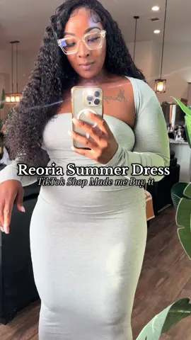 Perfect summer dress from @REORIA 🤍 . The jacket is removable & converts the look into a tube dress! . I am wearing a size large & I definitely could have sized down but it fit perfectly ☺️ . Dress is linked in the orange cart below! . #styleinspo #midsizefashion #SummerFashion #vacation #tiktokshop #tiktokmademebuyit #tiktokshopfinds #reoria #reoriadress #outdoorfun #springtok 