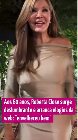 💫 A elegância atravessa o tempo! Aos 60 anos, Roberta Close segue impressionando com sua beleza e postura marcante. Reconhecida como um dos maiores ícones dos anos 80 e 90, ela brilhou em capas de revistas e encantou o país com sua presença única. 👠✨ Mais do que símbolo de estilo, Roberta fez história como a primeira mulher trans a ganhar projeção nacional na mídia brasileira, quebrando barreiras e desafiando preconceitos numa época em que o tema era tabu. 🌈🔥 📽️: reproducao #RobertaClose #AA