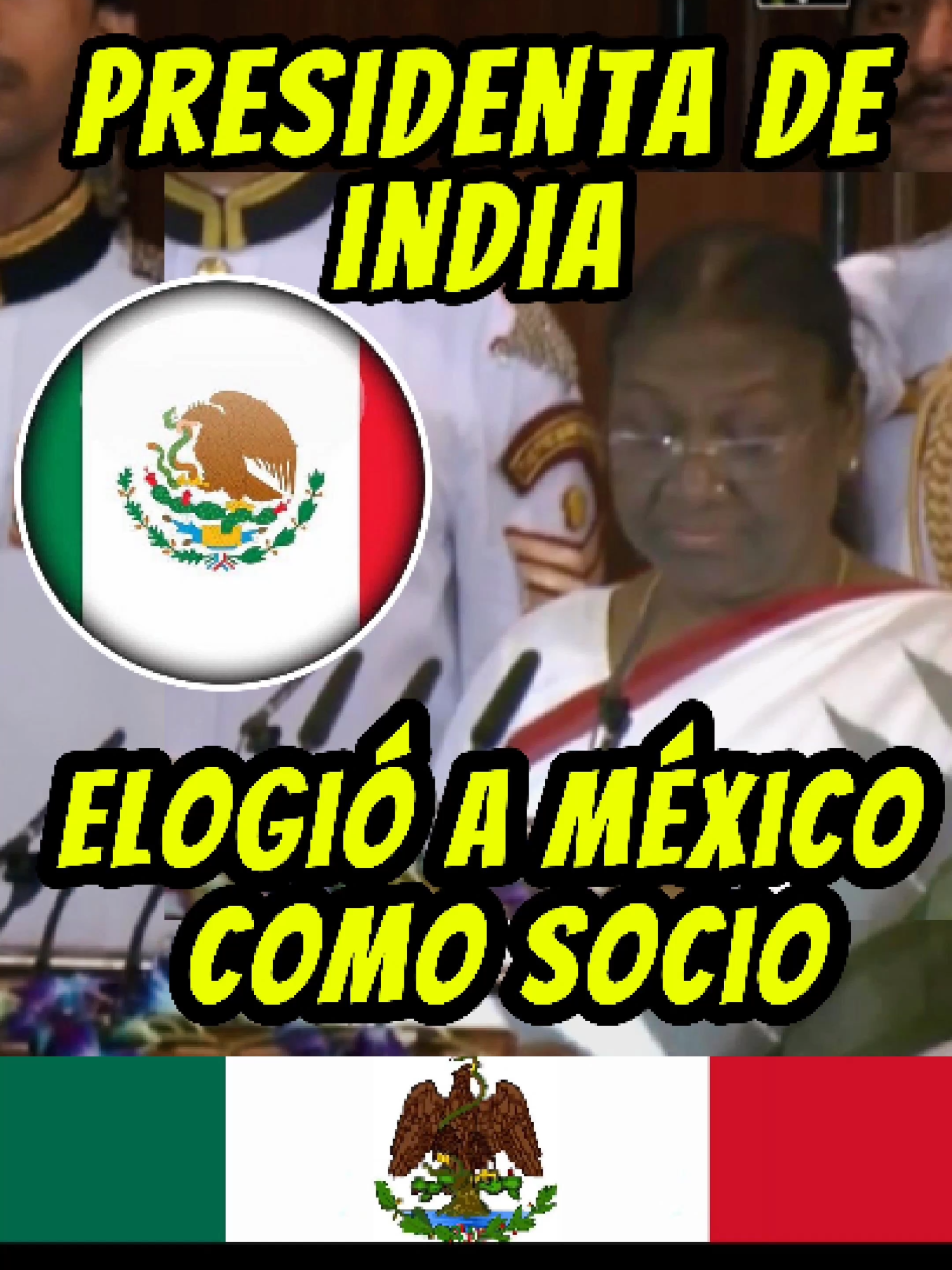 La presidenta de India elogió a México como socio clave #mexico #noticiasdemexico #noticias #claudiasheimbaum  #donaldtrump #news