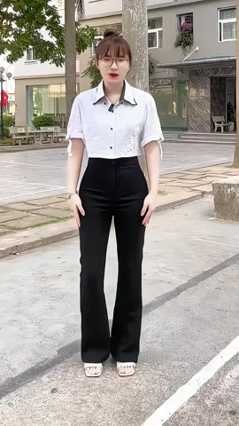 Quần ống loe 1 cúc tôn dáng chất vải mềm mịn cao cấp Nữ#quannu #quanongloe #quanongloecapcao #quanongloenu #thoitrangnu #mặcđẹpmỗingày #viralvideo #xuhuong 