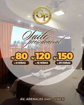 ¡🅿️🆁🅾️🅼🅾️🆂 🅳🅴 🅻🅾️🅲🆄🆁🅰️❗ 𝗦𝘂𝗶𝘁𝗲 𝗣𝗿𝗲𝘀𝗶𝗱𝗲𝗻𝗰𝗶𝗮𝗹 𝗰𝗼𝗻 𝗝𝗮𝗰𝘂𝘇𝘇𝗶  ✔️ Cama King Size ✔️ Sillón Tántrico ✔️ TV Smart 75” (Netflix & YouTube) ✔️ Jacuzzi con hidromasaje ✔️ Baño privado + Agua caliente ✔️ Wi-Fi  ✔️ Ventilador ✔️ Servicio a la habitación 📍 Lince – Av. Arenales 2401 📲 WhatsApp: 974 595 773 | 📞 01-4092609 ✨ ¡Relájate, disfruta y rompe la rutina! ✨ #SuiteConJacuzzi #RelaxEnLima #EscapadaLujosa #ParejasLima #HotelConJacuzzi #JacuzziTime #PromoHotel #LinceRomántico #HotelLince #tiempodepareja