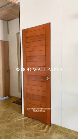 Replying to @@prettygab grabe no Akalain mong may ganito na sa TikTok Kong d pa afford yong mahal na pintoan d2 muna tayo sa wallpaper na pwedeng palitan anytime. Mura na San kapa. #wallpaper #waterproofwallpaper #doorwallpaper 
