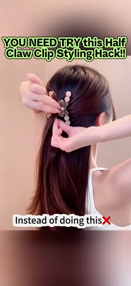 A Half Claw Clip Styling Hack Goes a Long Way #hairstyle #hair #hairtips #quickbeauty #elegantlook