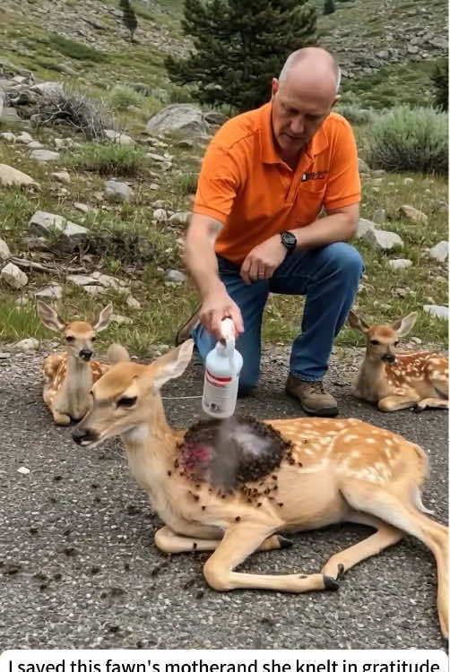 Three poor deer #rescue #save #deer #fawn #animals #Love #fyp #foryoupage 